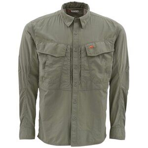 SIMMS Men's EUC Guide Shirt Long Sleeve Olive | Size L